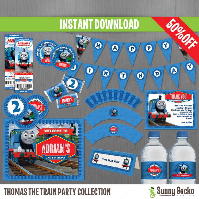 Thomas the Train Birthday Party Collection